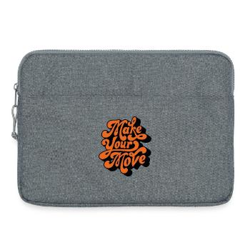Mach deinen Zug - Laptoptasche 15" - Grau meliert - Vorne
