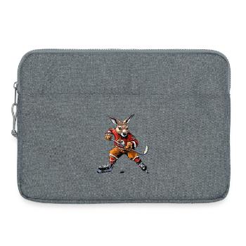 Kängurus Eishockey - Laptoptasche 15" - Grau meliert - Vorne