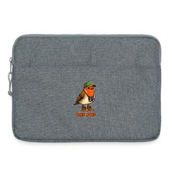 Bird Nerd Vogelbeobachter Outdoor Wanderer Humor - Laptoptasche 15" - Grau meliert - Vorne