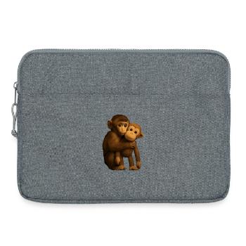 Punch the Monkey – Solace Seeking Souvenir - Laptop bag 15" - heather grey - Front