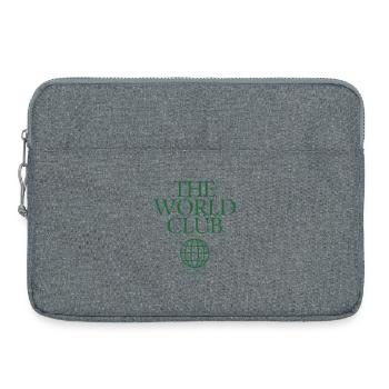 Logo du World Club Vert - Sacoche pour ordinateur portable 15 pouces - gris chiné - Devant