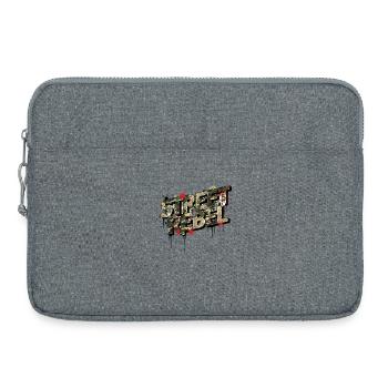 Street Rebel Camouflage Graffiti Statement - Laptoptasche 15" - Grau meliert - Vorne