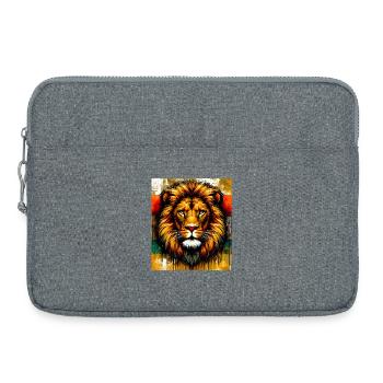 lion - Sacoche pour ordinateur portable 15 pouces - gris chiné - Devant