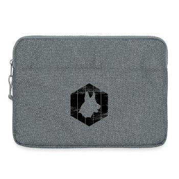 German Shepherd Sketch - Laptop bag 15" - heather grey - Front