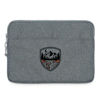Logo du Bouclier des Poissons de la Forêt des Montagnes - Sacoche pour ordinateur portable 15 pouces - gris chiné - Devant