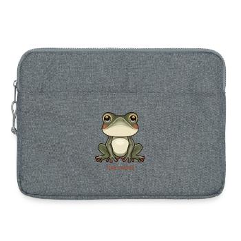 Cute Frog Energy süßer Frosch - Laptop bag 15" - heather grey - Front