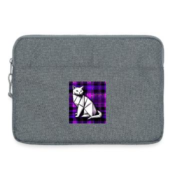cat - Laptop bag 15" - heather grey - Front