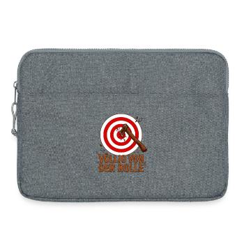 Axe Throwing, Sports Hobby Target - Laptop bag 15" - heather grey - Front