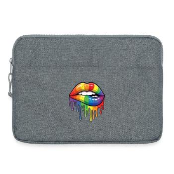Mois de la fierté LGBT - Fier ! - Sacoche pour ordinateur portable 15 pouces - gris chiné - Devant