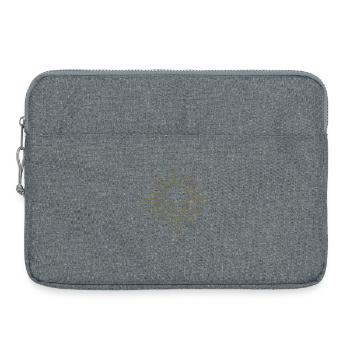 Soleil et mer bohèmes - Sacoche pour ordinateur portable 15 pouces - gris chiné - Devant
