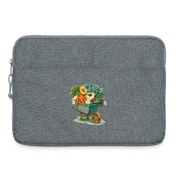 Veggie Patch Victory Garden Wheelbarrow - Laptop bag 15" - heather grey - Front