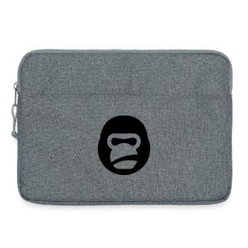 Gorilla Kettlebell – Logo de la bête de gym - Sacoche pour ordinateur portable 15 pouces - gris chiné - Devant