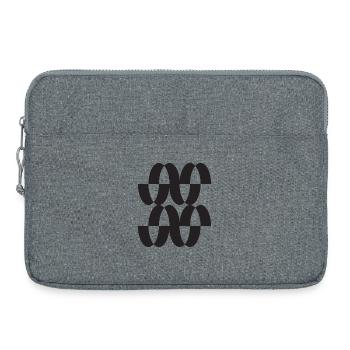 Interwoven Orbit Pattern - Laptop bag 15" - heather grey - Front