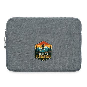 Born to Ultra Trail - Laptop bag 15" - heather grey - Front