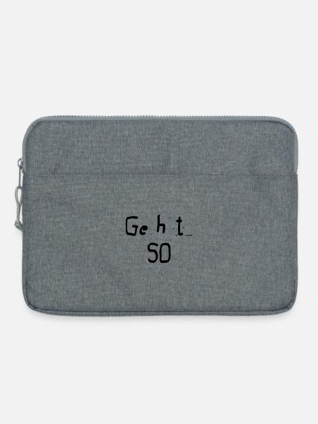 Geht So - Laptoptasche 15" - Grau meliert