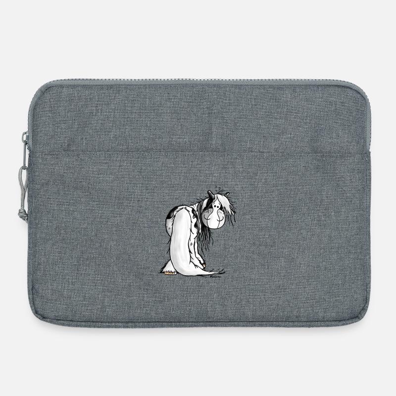 Irish Tinker Hest - Irish Cob - Computertaske 15" - gråmeleret