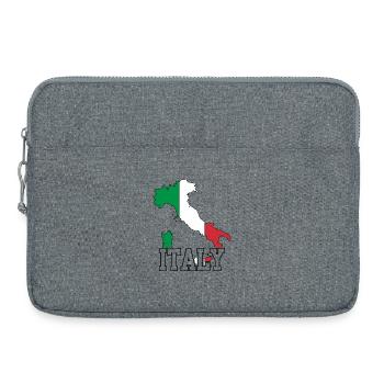 Italien - Laptoptasche 15" - Grau meliert - Vorne