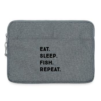 Sport fishermen - Laptop bag 15" - heather grey - Front