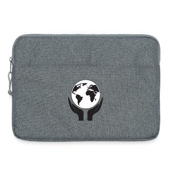 Rettet unseren Planeten - Laptoptasche 15" - Grau meliert - Vorne