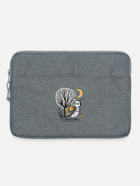 Mondnacht Waldkäfer-Tierchen - Laptoptasche 15" - Grau meliert