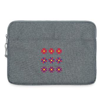 BLUME. BLUME. NATUR. ÖKOLOGIE. GLÜCK. ZEN - Laptoptasche 15" - Grau meliert - Vorne