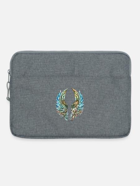 Engelsflügel - Laptoptasche 15" - Grau meliert