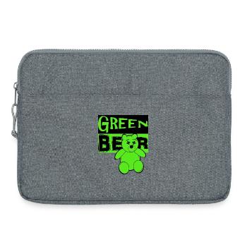 Green Bear - Laptop bag 15" - heather grey - Front