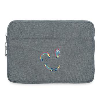 Cute dragon, sea monster for kids - Laptop bag 15" - heather grey - Front