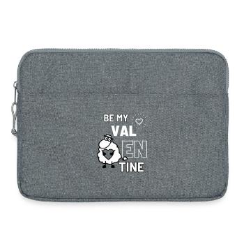 Valentine's Sheep - Laptop bag 15" - heather grey - Front