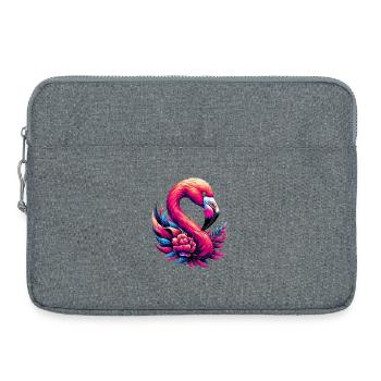 Flamant - Sacoche pour ordinateur portable 15 pouces - gris chiné - Devant