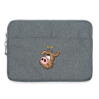 Weaker Dog12 - Laptop bag 15" - heather grey - Front
