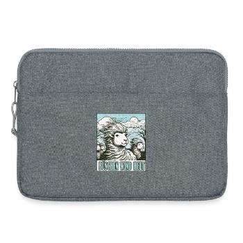 schaf Usedom T-Shirt – Ostsee Streetwear Design - Laptop bag 15" - heather grey - Front