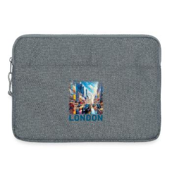 London - Laptop bag 15" - heather grey - Front