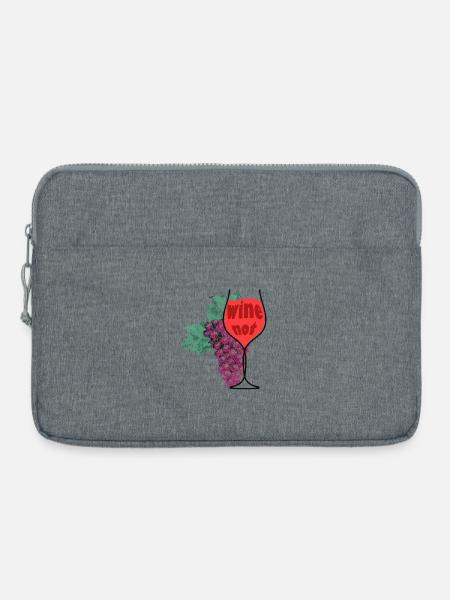 Wein & Traube - Laptoptasche 15" - Grau meliert