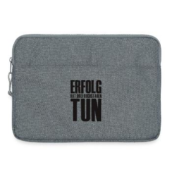 Erfolg Spruch für Gründer Unternehmer Startup - Laptoptasche 15" - Grau meliert - Vorne