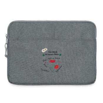 Bonne chance dans votre nouvelle maison - Sacoche pour ordinateur portable 15 pouces - gris chiné - Devant