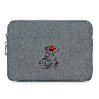 Fasching - Laptoptasche 15" - Grau meliert - Vorne