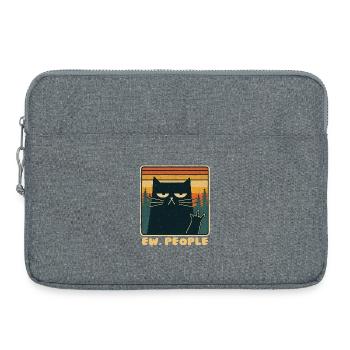 110 - Sacoche pour ordinateur portable 15 pouces - gris chiné - Devant