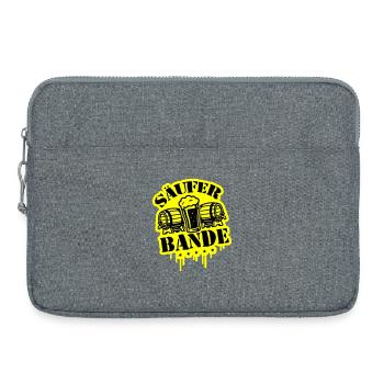 Säufer Bande Bier - Laptoptasche 15" - Grau meliert - Vorne