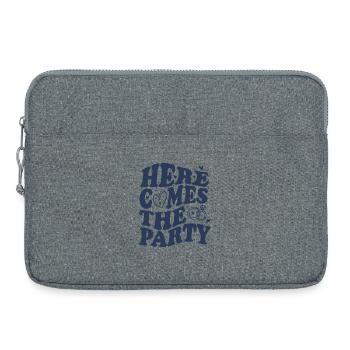 Here Comes the Party – Wedding - Laptop bag 15" - heather grey - Front