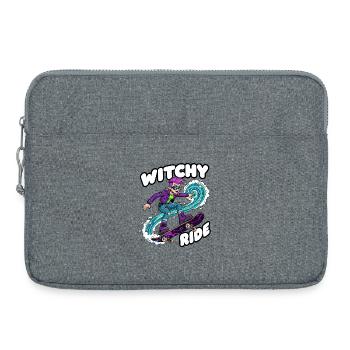 Witchy Ride Skateboard Animation - Sacoche pour ordinateur portable 15 pouces - gris chiné - Devant