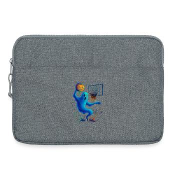 Halloween Ghost Dunk Pumpkin Sneaker - Laptop bag 15" - heather grey - Front