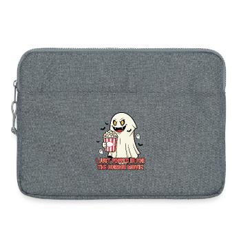 Popcorn Geist Horror Film Spaß - Laptoptasche 15" - Grau meliert - Vorne