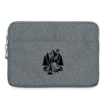 Camping Tent Forêt des montagnes - Sacoche pour ordinateur portable 15 pouces - gris chiné - Devant