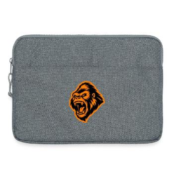 Tête de gorille - Sacoche pour ordinateur portable 15 pouces - gris chiné - Devant