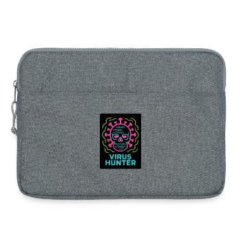 Cybersicherheit: Virus Hunter - Laptoptasche 15" - Grau meliert - Vorne
