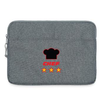 Koch – Küche – Koch - Laptoptasche 15" - Grau meliert - Vorne