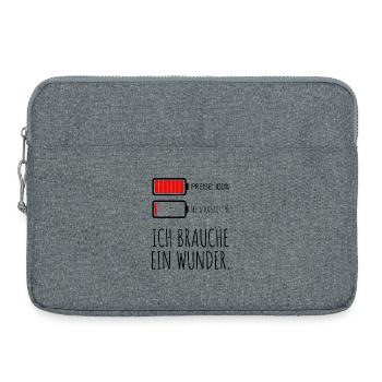 Preise 100% Mein Konto 1% - Laptoptasche 15" - Grau meliert - Vorne