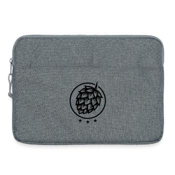 Hopfen Gerste - Laptoptasche 15" - Grau meliert - Vorne