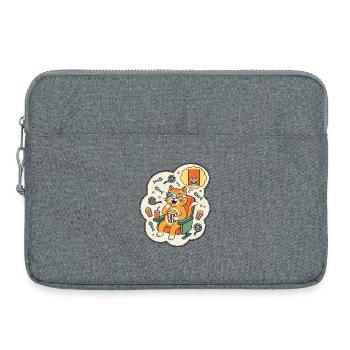 Cinéma de chats Popcorn Fun - Sacoche pour ordinateur portable 15 pouces - gris chiné - Devant